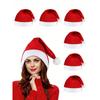 1pcs Classic Santa Claus Hat - Soft Polyester Fabric, Non-Stretch, 3 Styles - Perfect Gift For Coworkers And Office Parties, Christmas Costume