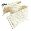 Washable Baby Bed Protection Cotton Crib Bumper Pad for Newborns, Anti-collision Breathable Fixed Quilting Liner Liner, Easy Install Soft Protective