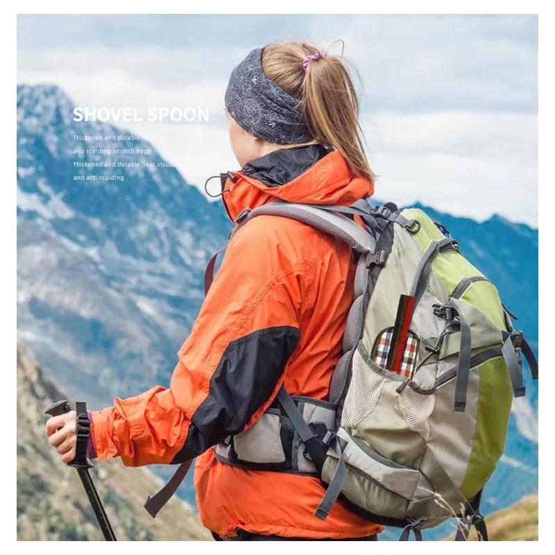 Nerezové příbory Nůž Vidlička Lžíce Steakový nůž Kořenka Brčko Venkovní Cestovní Přenosná Sada