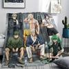 1PC Onepunch Man Patterned Flannel Blanket Suitable For All Seasons For Home Decor Warmth And Comfort Gifts Holiday Present
