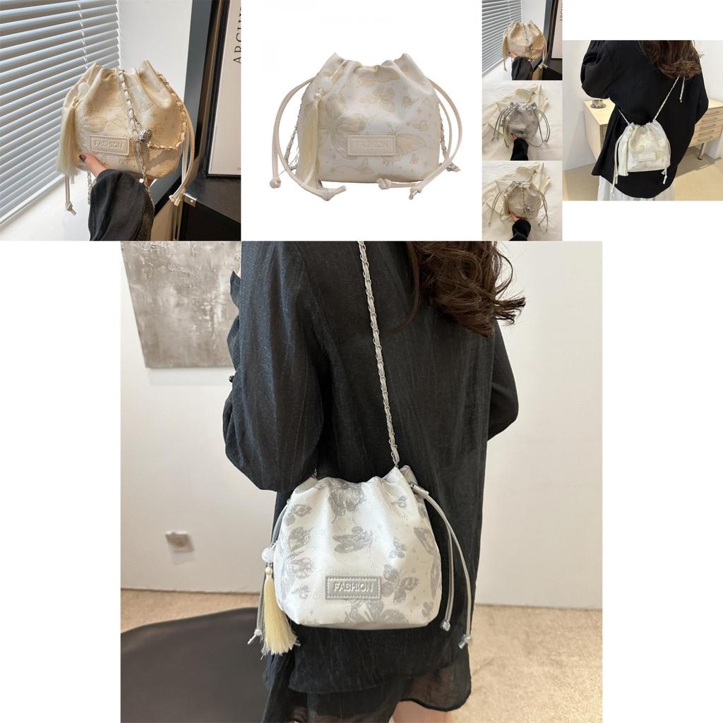 Minimalist Fashion Shoulder Bag For Women 2024 Trendy Summer Large Capacity Pu Bucket Bag