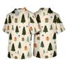 Men's Christmas Themed Caregiver Uniform for Holiday Work Wear