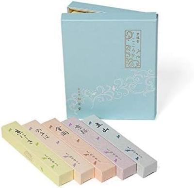 Kyoto Räucherstäbchen Kokoroka 5 Sorten Shoyeido Artikel mit Geschenk (verpacktes Zertifikat)