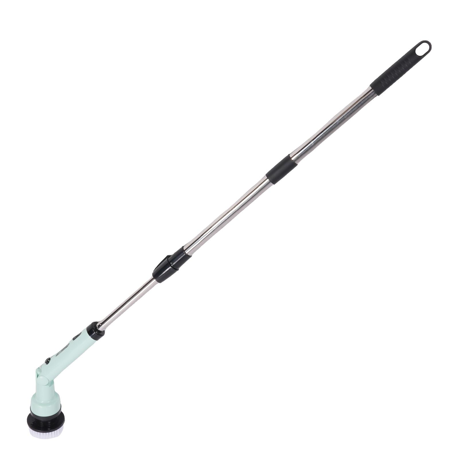 

Электрическая щетка для чистки, водонепроницаемая, беспроводная щетка для чистки душа с 9 насадками зелёный