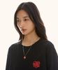 Lmc Heart Typo Pendant Necklace Red