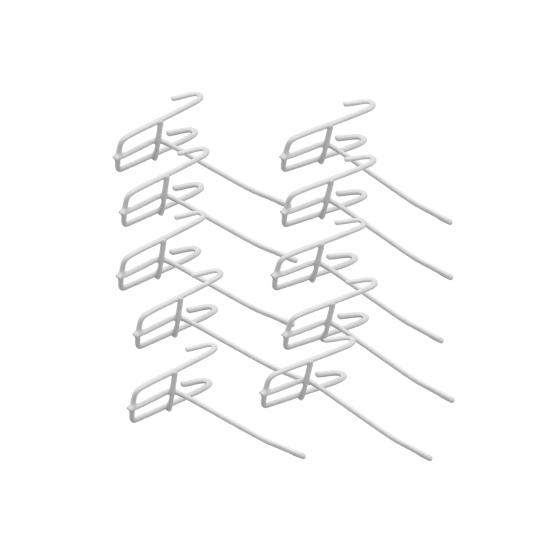 

10шт удобные 2 цвета прочные водонепроницаемые многоразовые вешалки с гладкими краями вешалки 5 cm белый