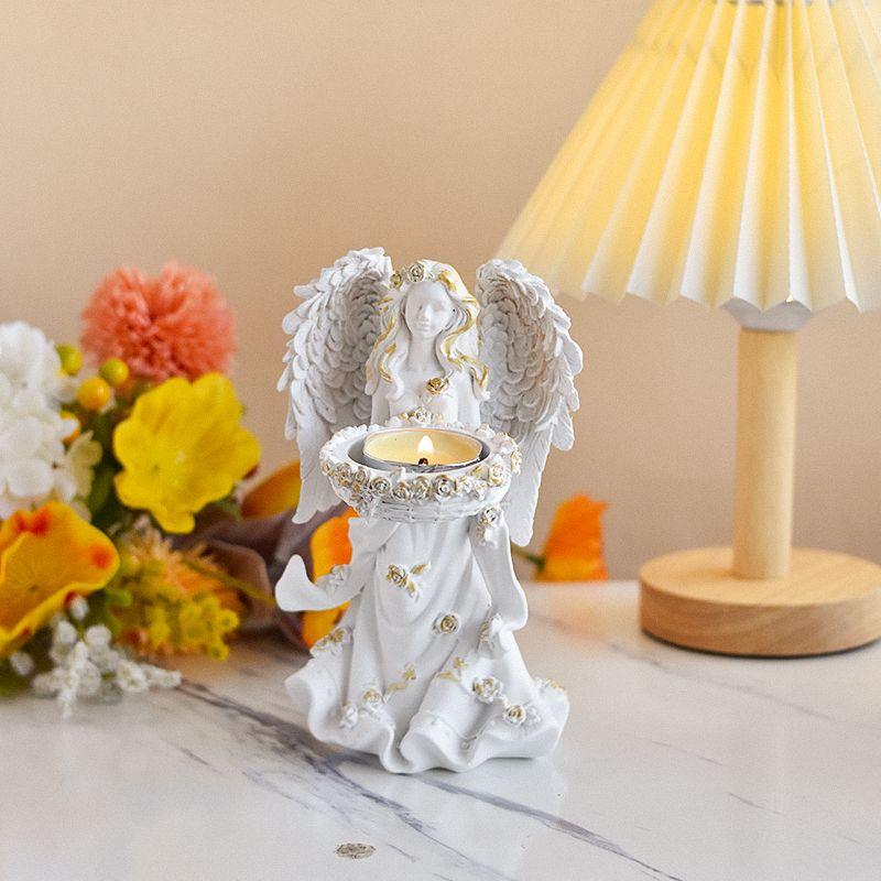 Light luxury flower fairy ornament angel character elf sculpture ornament living room home entrance room bedroom ornament