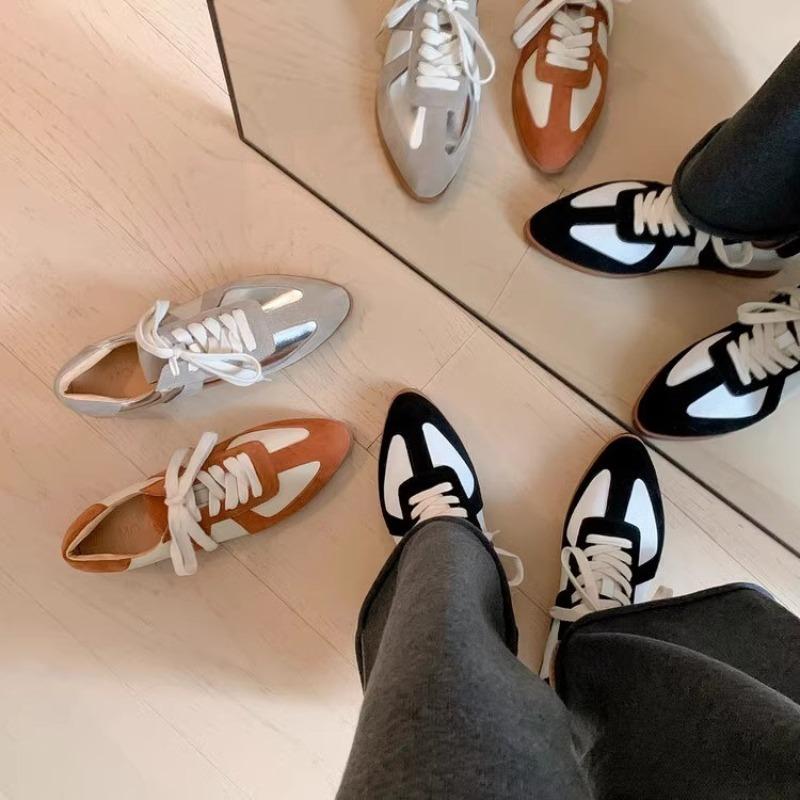 Fashion Women's Fashion All-match TrendVintage Casual Sports Shoes for Women Hiking Sneaker Platform Walking Athletic Shoe White Loafers