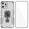 For Nothing CMF Phone 2 Pro Phone Case WANLONFENG PC TPU Back Cover Kickstand with Tempered Glass