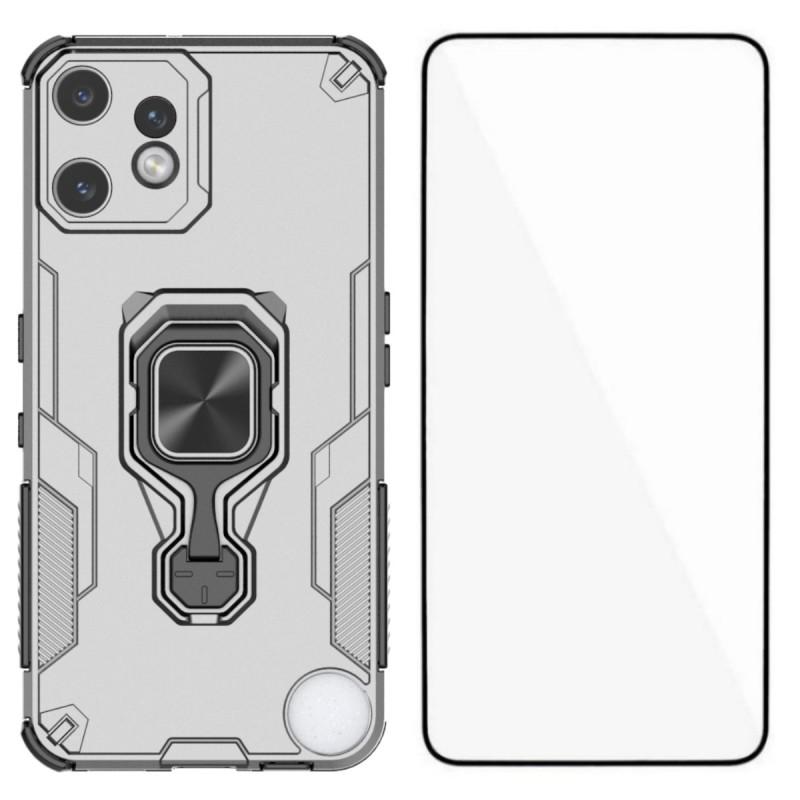 For Nothing CMF Phone 2 Pro Phone Case WANLONFENG PC TPU Back Cover Kickstand with Tempered Glass