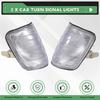 Powerful Car L+R White Corner Lights Turn Signal Lights For Mercedes W124 E-Class Sedan 1985-95 1248260043 1248260143