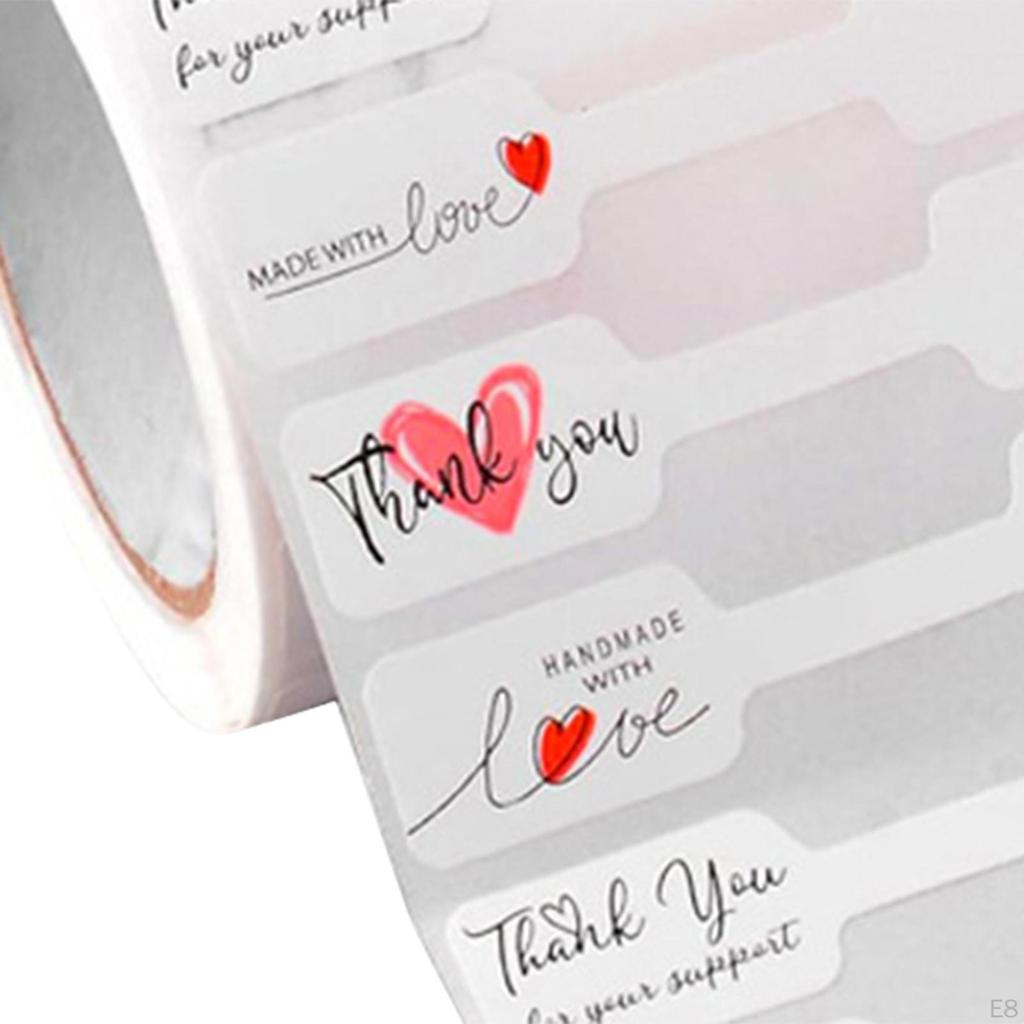 1 Roll 500 Pieces Jewelry Price Tags Stickers Self Sticky Accessories Blank Label for Necklace