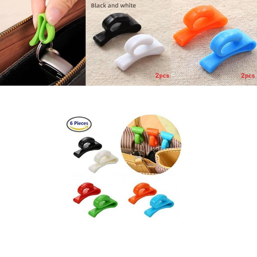 Plastic Colorful Portable Key Holder Hook For Handbag Storage And Antiloss Security