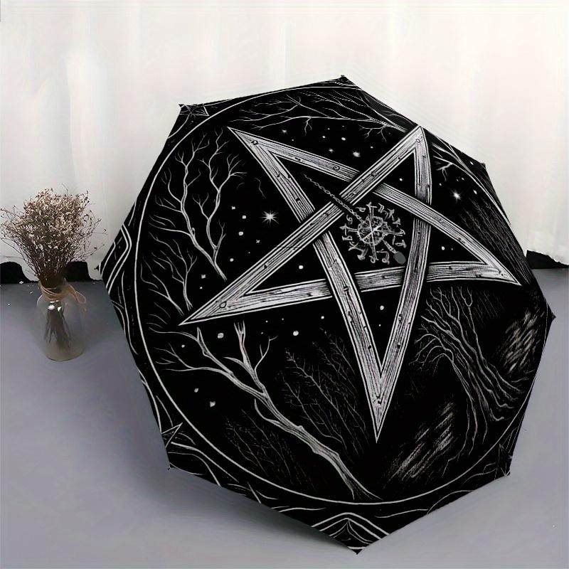 Enchanted Forest Pentagram Wall Art Print Umbrella, Christmas Gift Y357