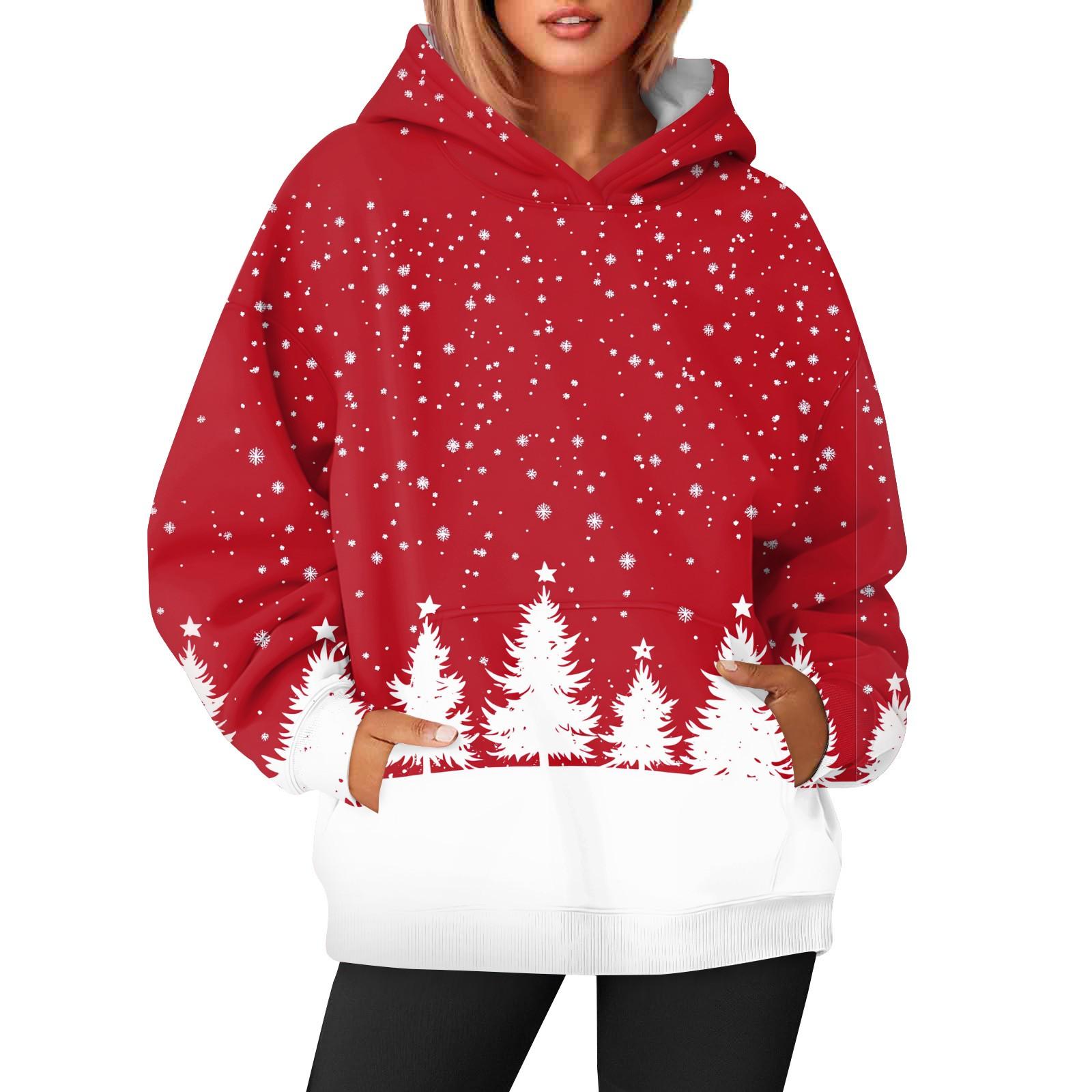 

Женская модная и повседневная толстовка с капюшоном и длинными рукавами с принтом L белый