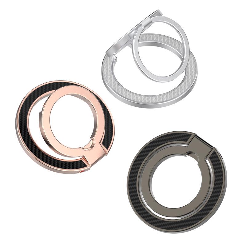 MagSafe Three-Fold Double-Sided Magnetic Phone Ring Holder for Apple & Android