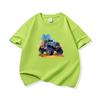 Kids Cotton T Shirt Cool Watercolor Offroad Car Print Crew Neck Short Sleeve Tee Casual Breathable Boys Girls Summer Tops