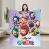 Coperta Morbida Calda per Viaggio in Aereo Coperta Throw Oddbods Cartone Animato Carino Flanella Copriletto per Divano Sedia Letto Divano Copriletto Divano