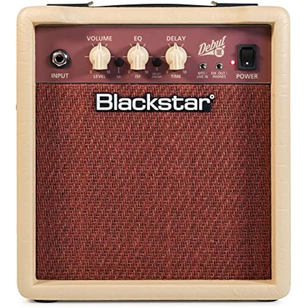 

Blackstar Blackstar Guitar Amp DEBUT 10E Clean/ Overdrive/ Line In/ Headphone Out/ Tape Echo Effects