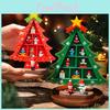 Charming Small Christmas Tree Adorable Wood Display For Cozy Festive Celebrations