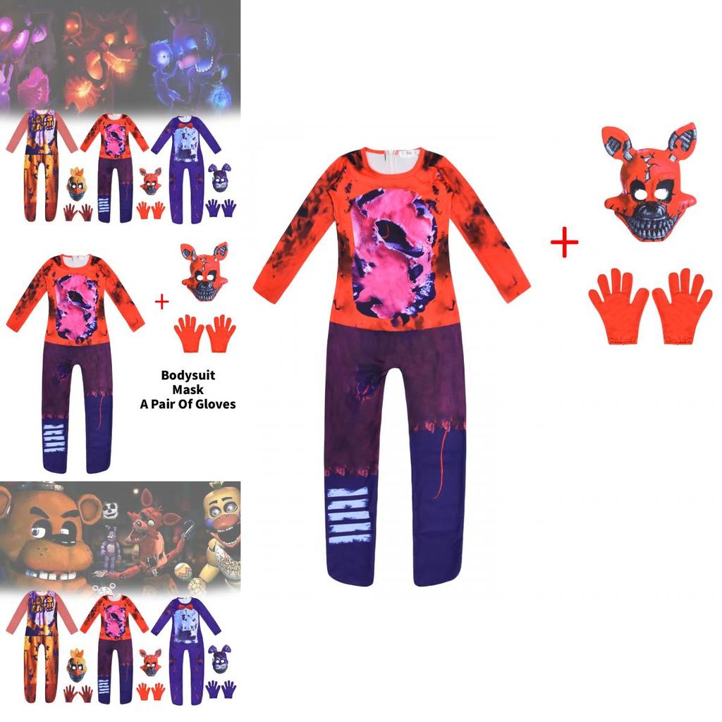 Costume Cosplay per Festa di Bambini Five Nights At Freddys in Tessuto di Poliestere per Giocare