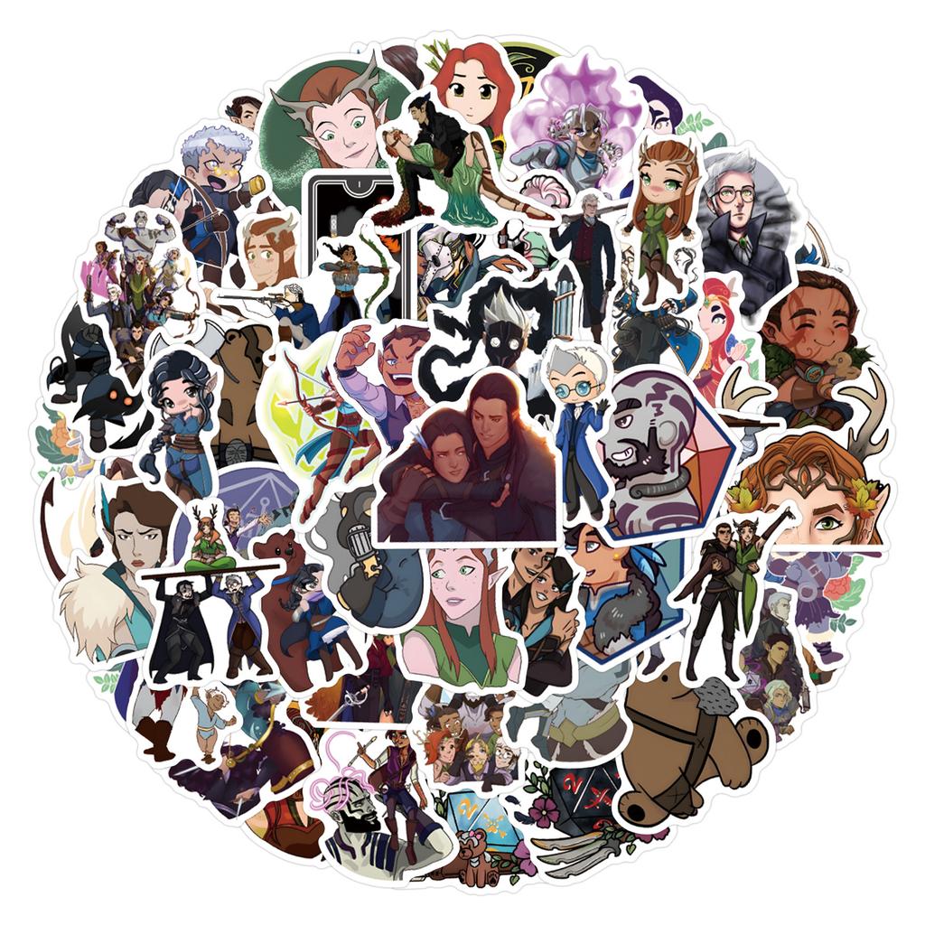110 Vox Machina Film and Television Graffiti Stickers Decorative Scooter Notebook DIY Stickers