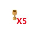 MOC City Building Blocks Character Small Particle Compatible Accessories Brick Wine Bottle Goblet Pentagram Rod Box Toy S026
