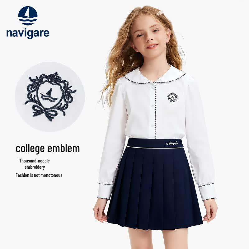 Navigare Girls' Autumn Lapel Shirt