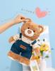 High-Quality Wearable Teddy Bear Plush Doll for Kids and Couples - Cute Dress Design, Perfect Birthday Gift