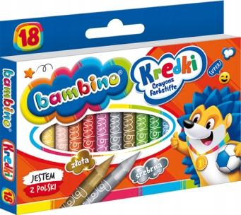 Kredki Świecowe Bambino 18 Kol.  0201 A'8 0201