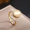 Cat's Eye Rotatable Open Ring: Stylish, Versatile Index Finger Band with a Unique, Cool Design