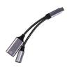 USB 3.0 2 In 1 Type-C To USB a Adapter Y Splitter OTG Charging Adapter  Phone Adapter