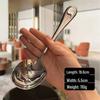 ZISIZ 304 Stainless Steel Egg-shaped Soup Spoon
