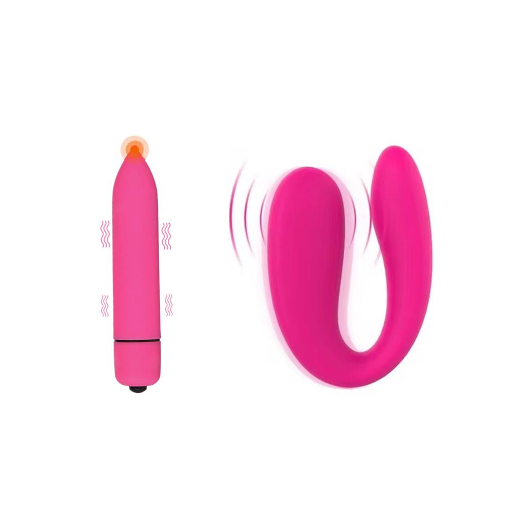 3pcs Silicone female pornographic masturbator and chest vibrator, G-spot stimulation invisible wearing egg vibrator