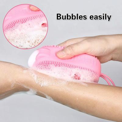 Creative Silicone Bubble Bath Brush Double-Sided Massage Scalp Backrubbing Bath Massage Brush Skin Clean Shower Brushes