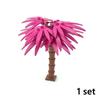 MOC Plants Accessories Bricks 3471 2435 6064 3778 City House Trees Pine Prickly Bush Green Grass Military Building Toys
