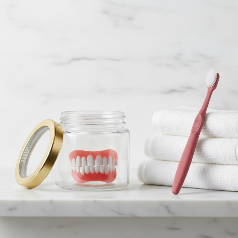 Easy Use Disposable Smiling False Teeth with Filling Glue Upper Lower Veneers for Photo Shooting Dating