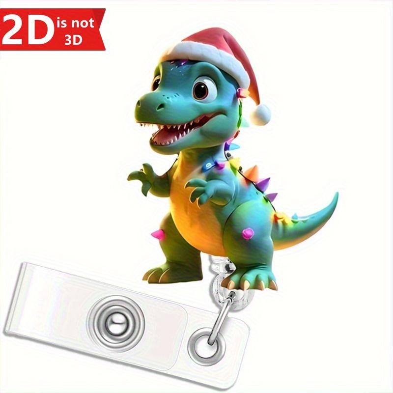 

Выдвижной клипса-бейдж с динозавром для офисных работников, медицинского персонала и студентов.