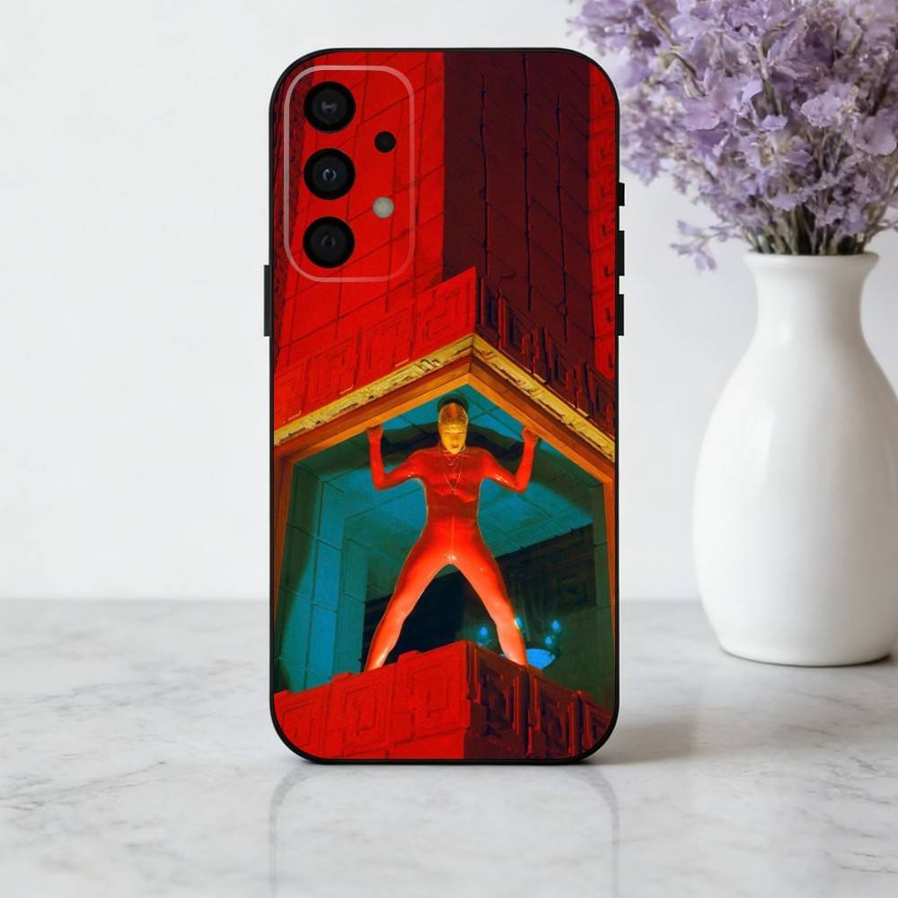 Pop-rock C-Cage the E-Elephan Phone Case For Samsung Galaxy A73,A72,A71,A70,A53,A52,A51,Soft Silicone Black Cover