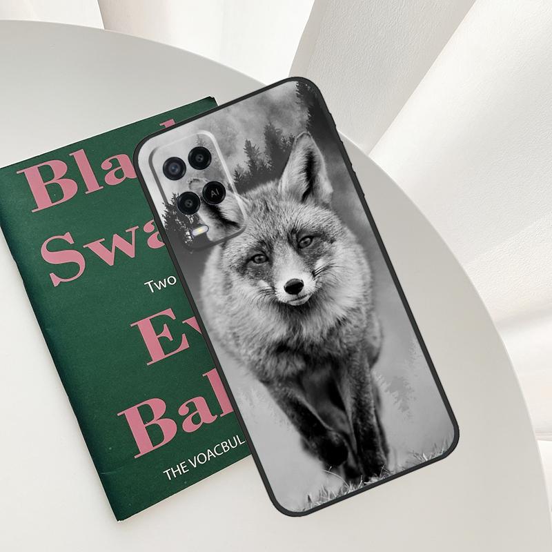 Funny Red Fox Animal Case For Oppo A15 A16 A17 A52 A72 A76 A96 A54 A74 A94 A54S A57S A58 A78 A98 A57 A77 Cover