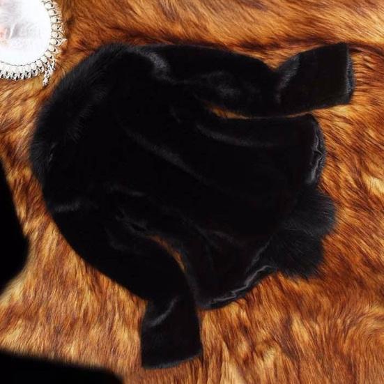 Women's Fuzzy Winter Coat Faux Fur Trim Warm Jacket Open