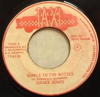 

7inch Record GRACE JONES Nipple To The Bottle TAXI26 Taxi Jamaica Reggae Ska Dub Used