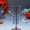 Edgy Skeleton Enamel Convertible Earrings for Women Halloween Statement Earrings Cosplay Night Out Jewelry Gifts