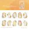 Journamm 10pcs/pack Flowers Window Stickers Laser Silver Decor Junk Journal DIY Srapbooking Aesthetics Stationery PET Stickers