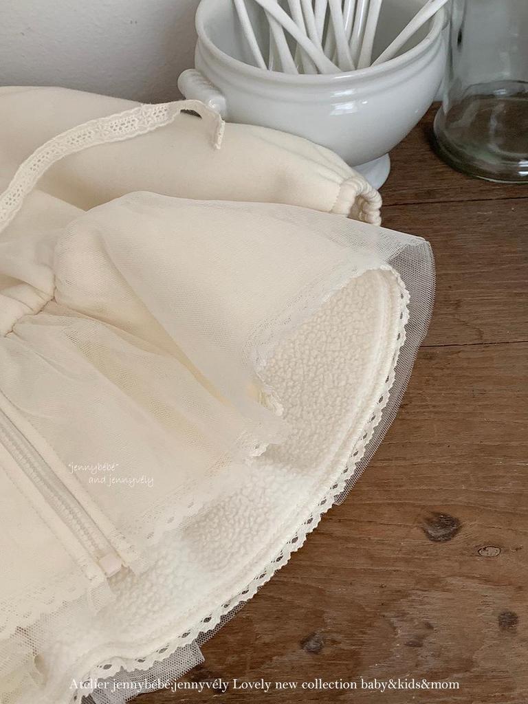 Dětská podzimně-zimní bunda s kapucí Jenny: Stylový síťovaný zipový kardigan pro holčičky