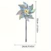 1pcs Bird Repeller Pinwheels Reflective Sparkly Scarecrow Pinwheel Windmill Spinner for Garden Lawn Yard Decor Keep Birds Away