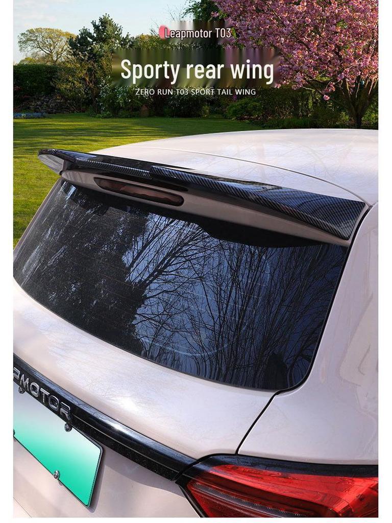 Leapmotor T03 Rear Spoiler: Car Tail Wing & Wind Deflector for Modified Exterior Trim