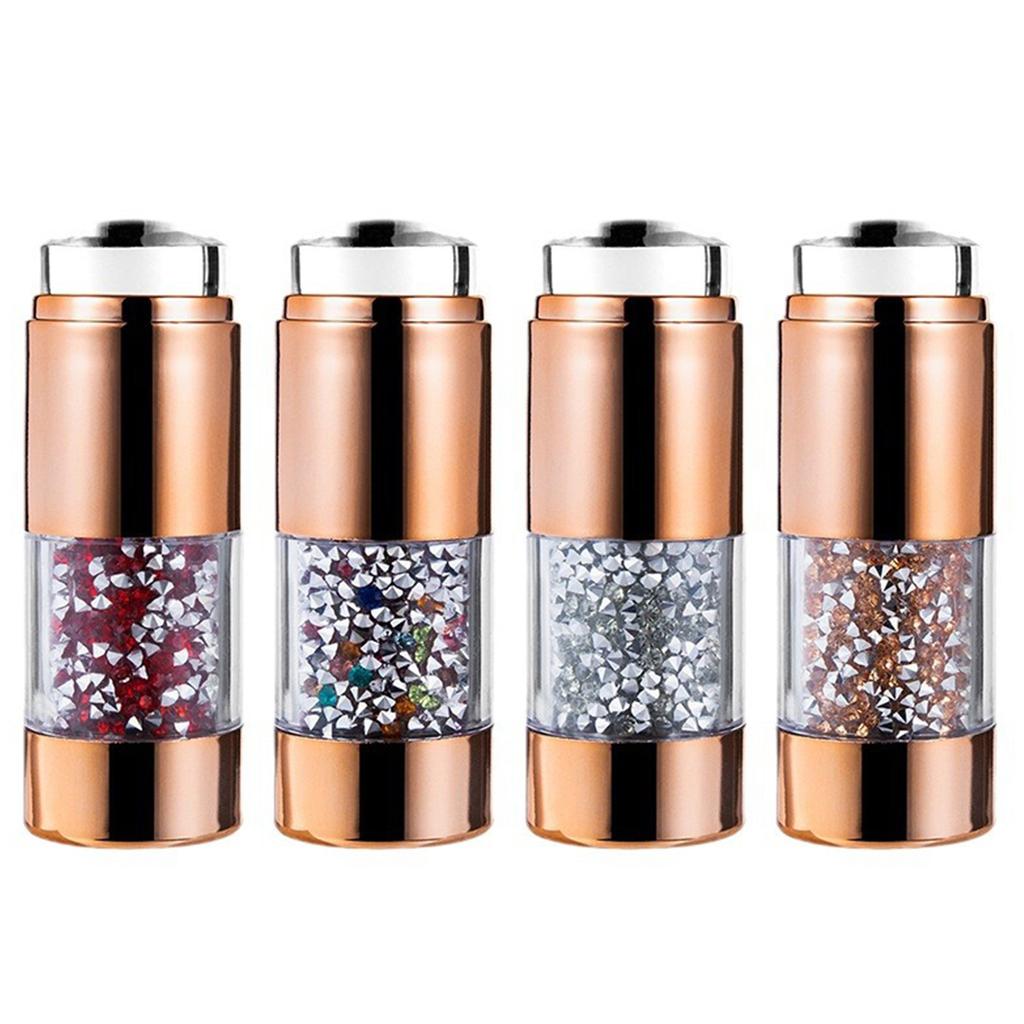 Clear Nail Art Stamper Set with 2pcs Scrapers Create French Nails Designs Easily