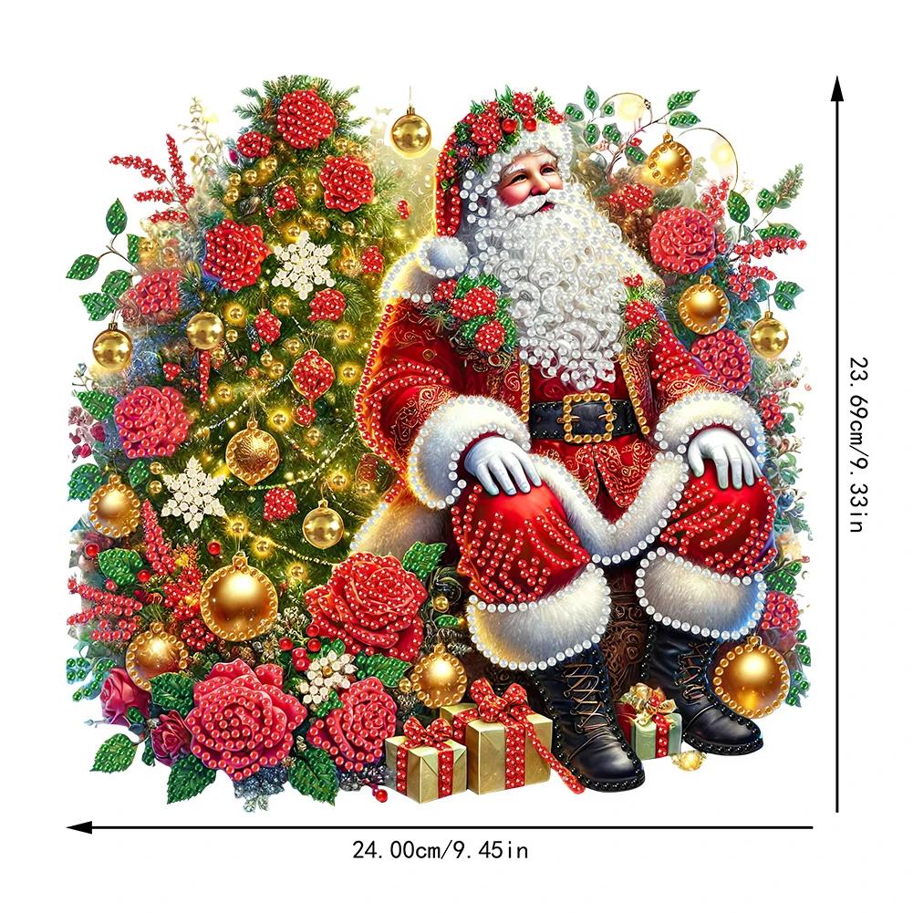 Acryl Sonderform Weihnachten 5D DIY Diamantmalerei Punkte Anhänger Strass Diamantenkunst Anhänger Diamantmalerei Ornamente