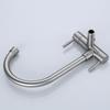 Kitchen Faucet 304 Stainless Steel Wall Mounted Horizontal Single Cold Faucet Double Control Faucet